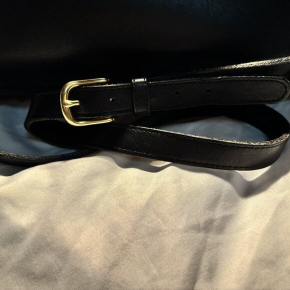 Vintage Coach Willis Shoulder Bag – Black Glove-Tanned Leather –Free Shipping - Picture 3 of 15